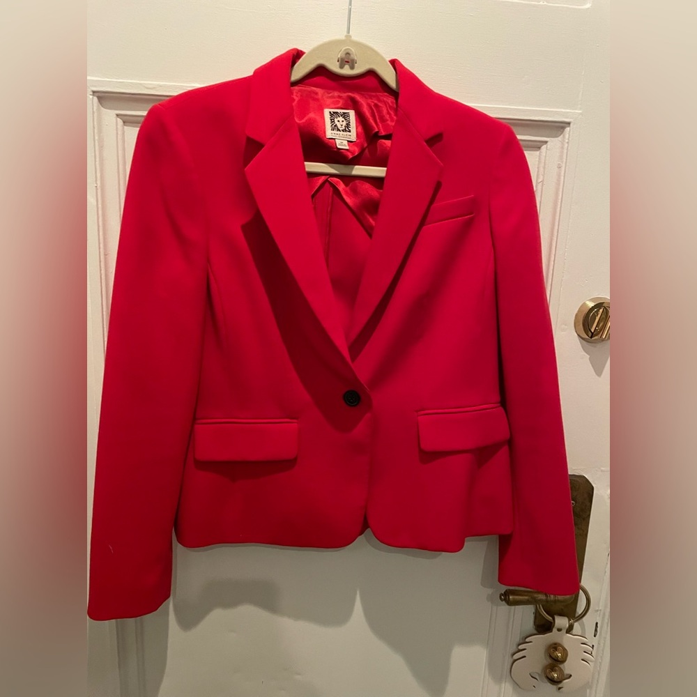 Anne Klein Vibrant Red Blazer